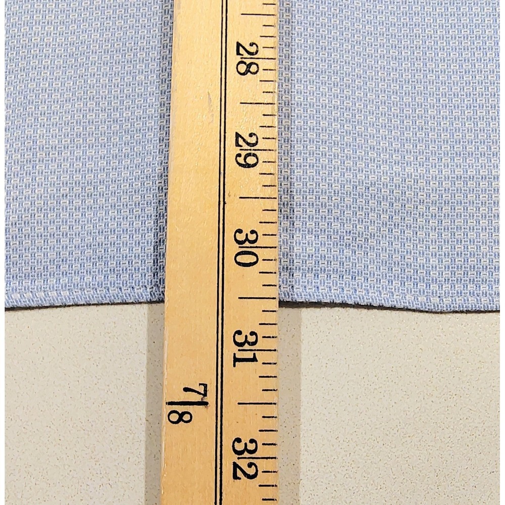 Canali 1934 Blue Dress Shirt Men's Size 15.5  Long Sleeve Cotton Geometric Print - Picture 12 of 12